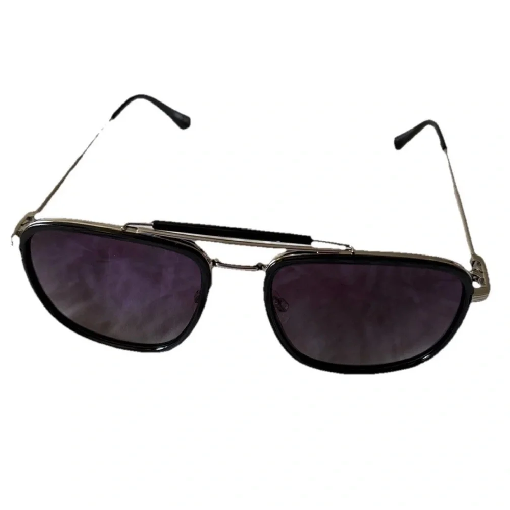 Glindar Square Sunglasses 3366C4 Gradient Purple Lenses With Case- Unisex